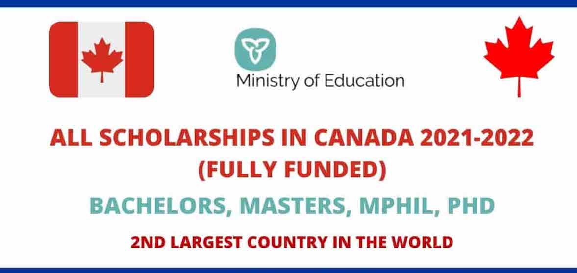 Fully Funded List of Scholarships in Canada 2022