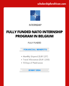 Fully Funded NATO Internship Program in Belgium 2025