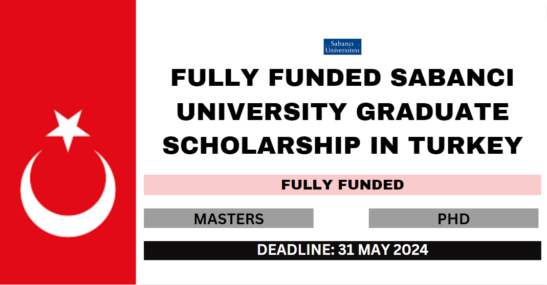 Fully Funded Sabanci University Graduate Scholarship in Turkey 2024-25
